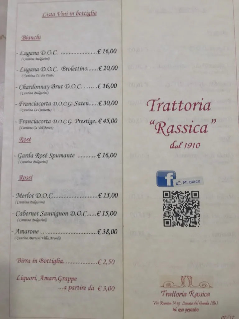 Menu_Trattoria La Rassica _Lonato_image_3