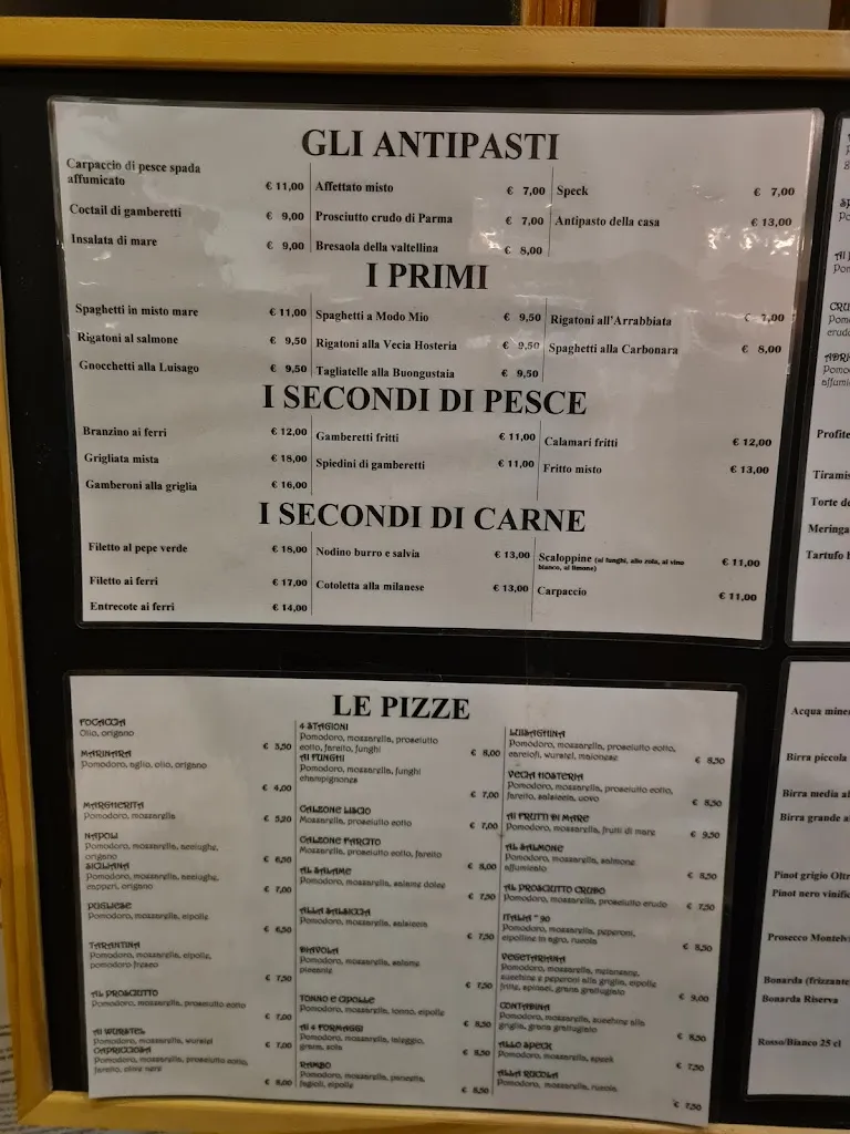 Menu_La Vecia Hosteria ristorante pizzeria_Luisago_image_3