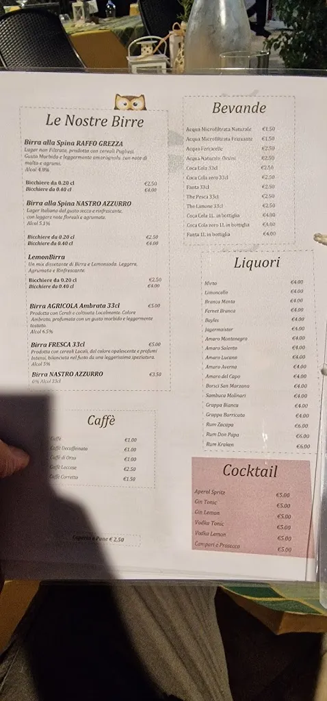 Menu_Marina Piccola Farm - Agriturismo_Avetrana_immagine_1