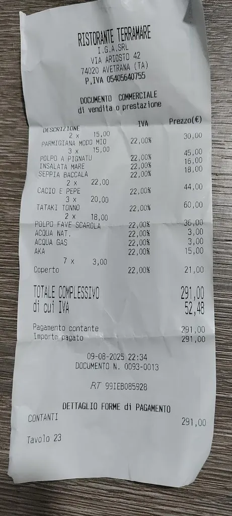 mario riondino_Terramare Food Experience_Avetrana_review