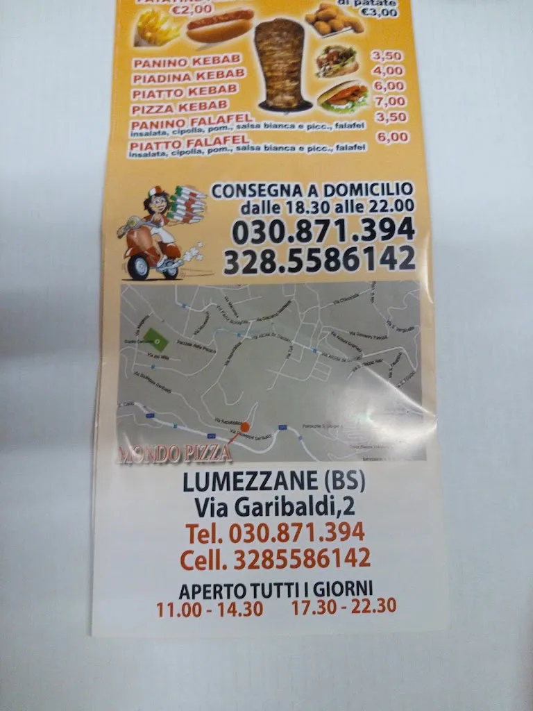 Menu_MONDO PIZZA DI ISMAIEL YASSER_Lumezzane_image_4