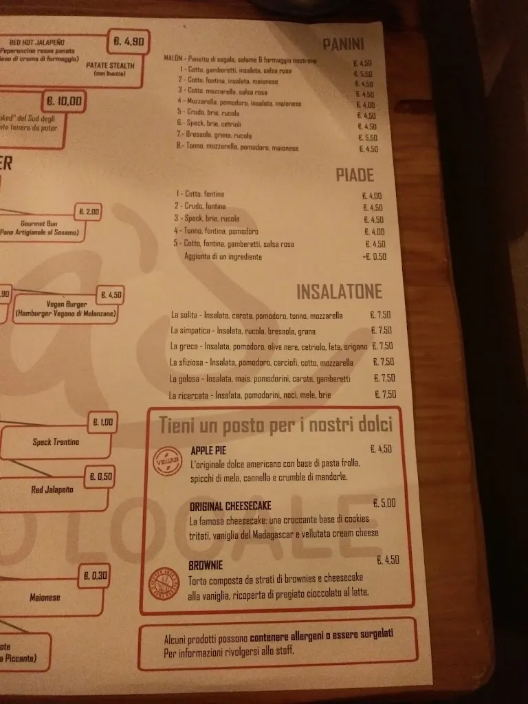 Menu_Bena's - Bar & Mercato locale_Malonno_image_4