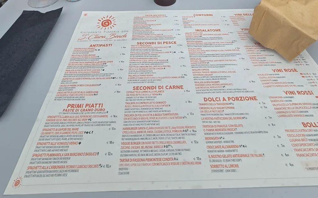 Menu_Santa Clara Beach_Manerba del Garda_image_3
