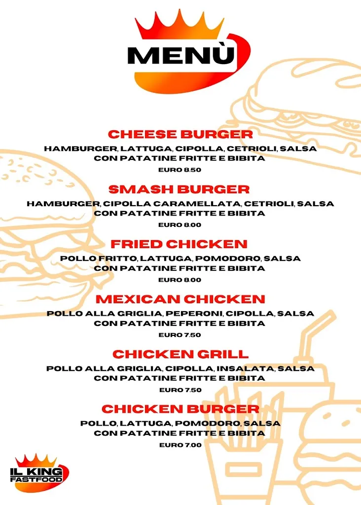 Menu_IL KING FASTFOOD_Manerbio_image_1