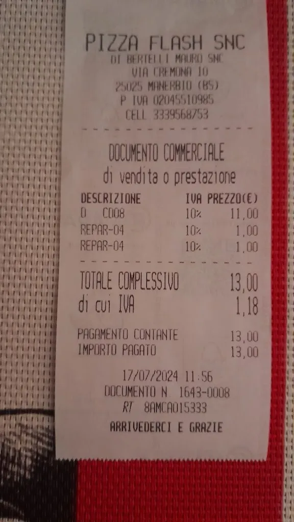 Ale_PIZZA FLASH dal 1994 - pizza al taglio Manerbio_Manerbio_review