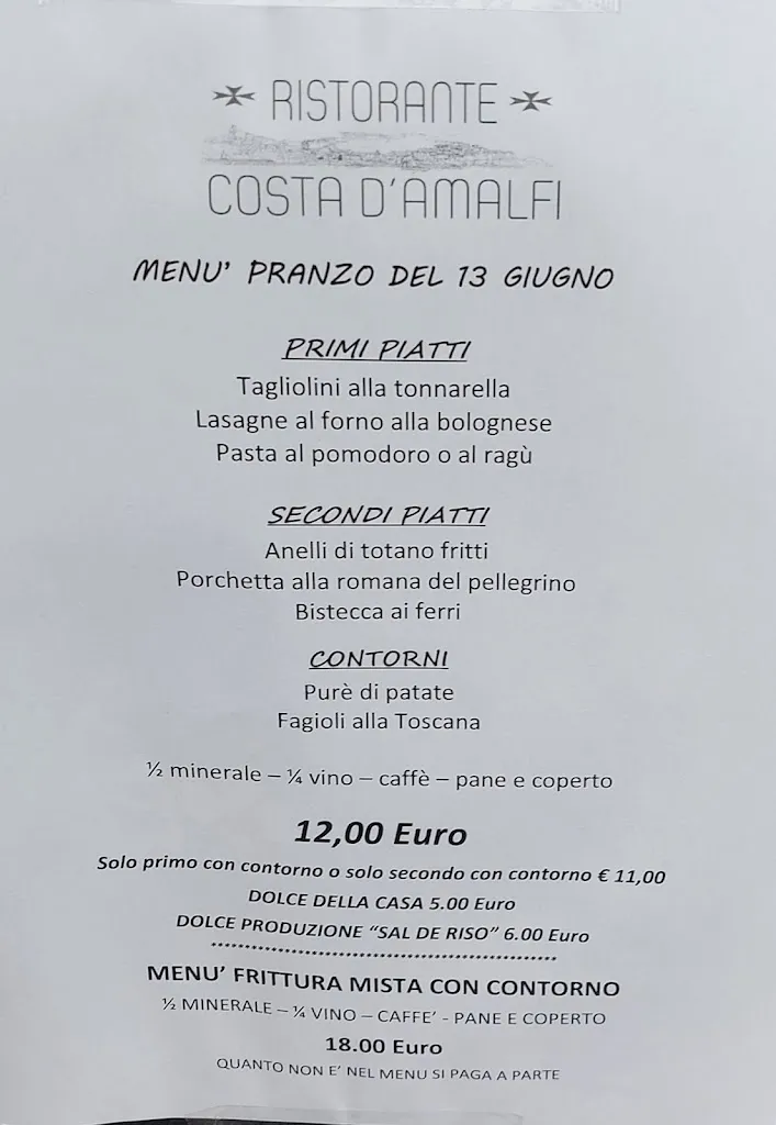 Menu_Ristorante Pizzeria Costa d'Amalfi_Medolago_image_1