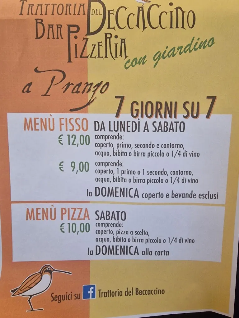 Menu_Trattoria Del Beccaccino_Mediglia_image_1