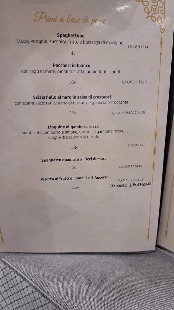 Menu_Le 3 Ancore Restaurant_Avetrana_image_2