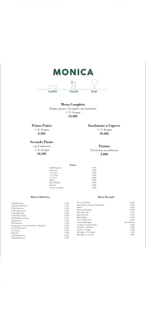 Menu_MONICA - caffè - food - bar_Misinto_image_1