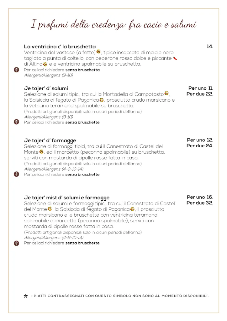 Menu_Il Capestrano Ristorante Abruzzese_Capestrano_image_1
