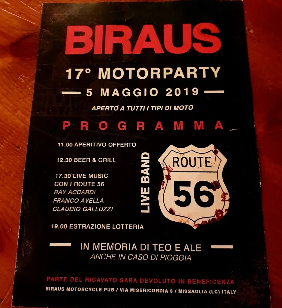 Menu_Biraus S.N.C Ronchi Di Lorenzo & C._Missaglia_image_1