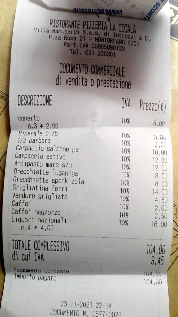 Alessio Valsecchi_La Cicala Pizzeria Ristorante_Montorfano_review