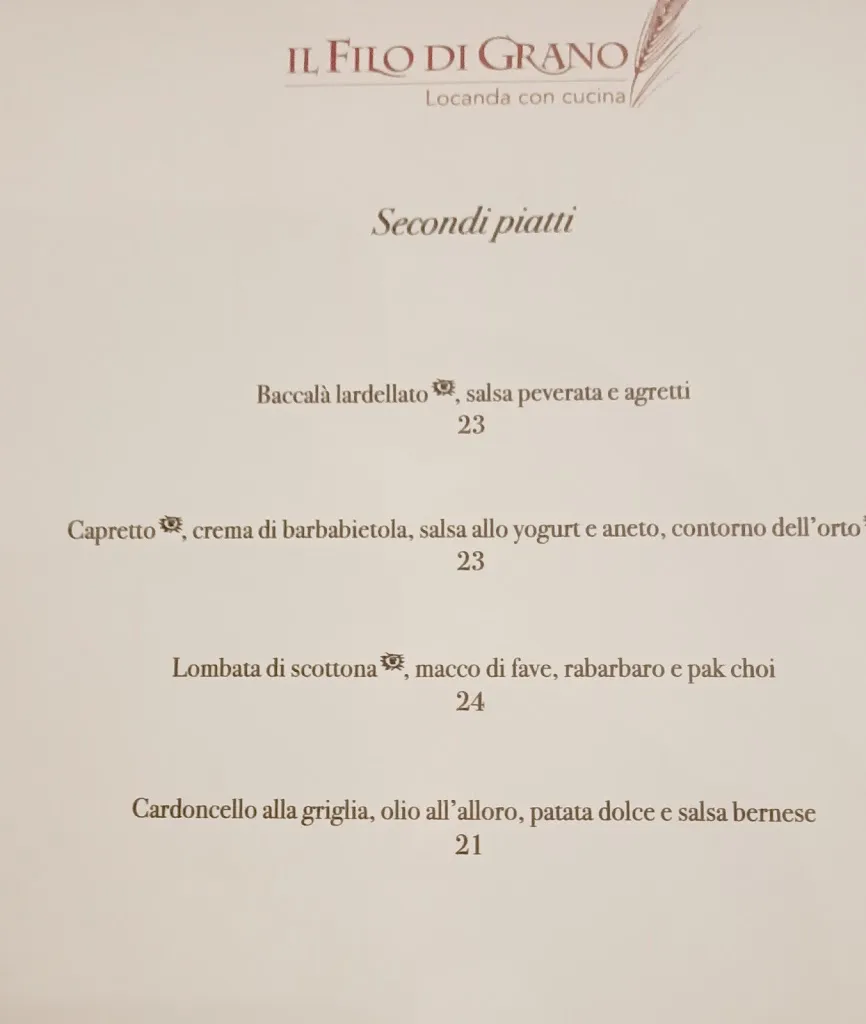 Menü_Ristorante Il Filo di Grano_Morimondo_Bild_2