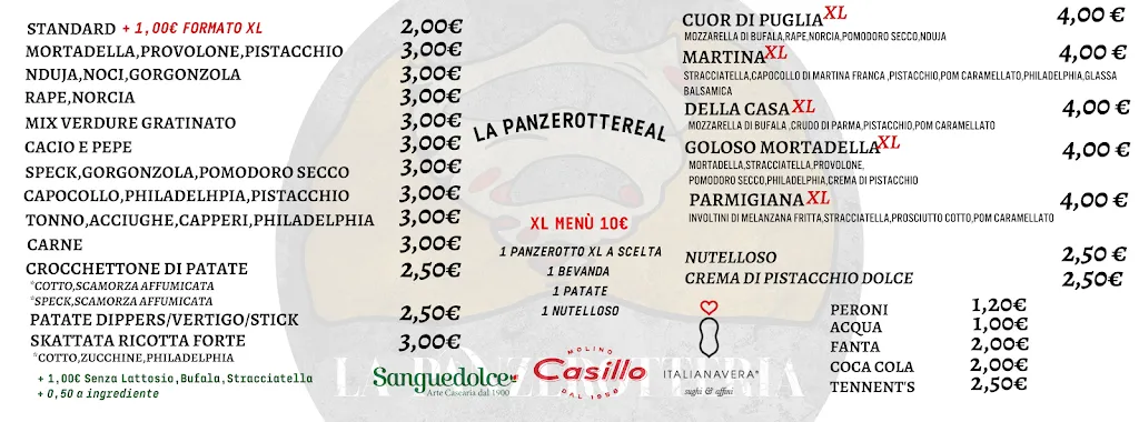 Menu_La Panzerotteria Bitritto_Bitritto_immagine_1
