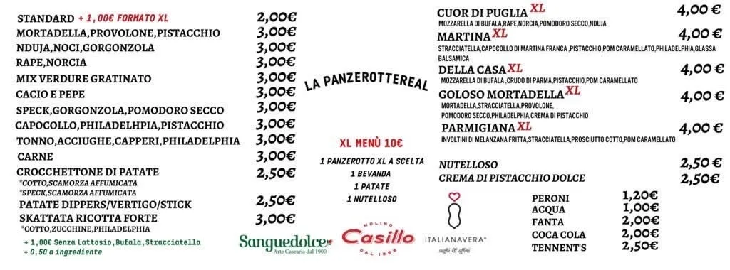 Menu_La Panzerotteria Bitritto_Bitritto_immagine_2