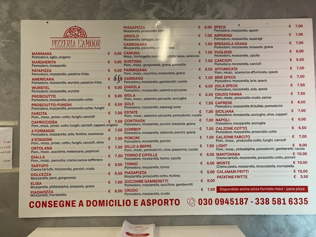 Menu_Pizzeria L'Amour_Montichiari_image_1