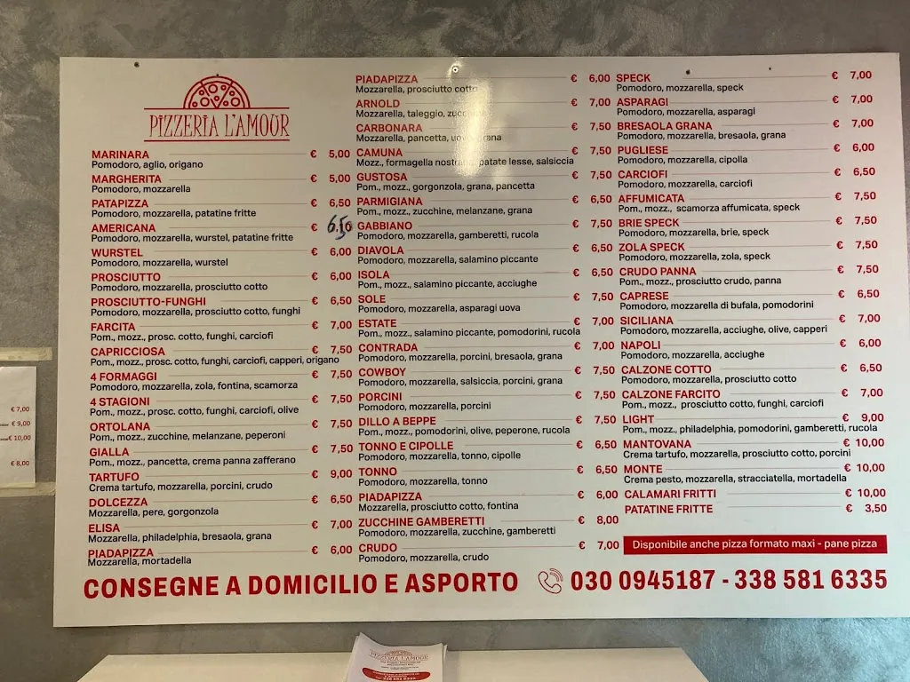Menu_Pizzeria L'Amour_Montichiari_image_3