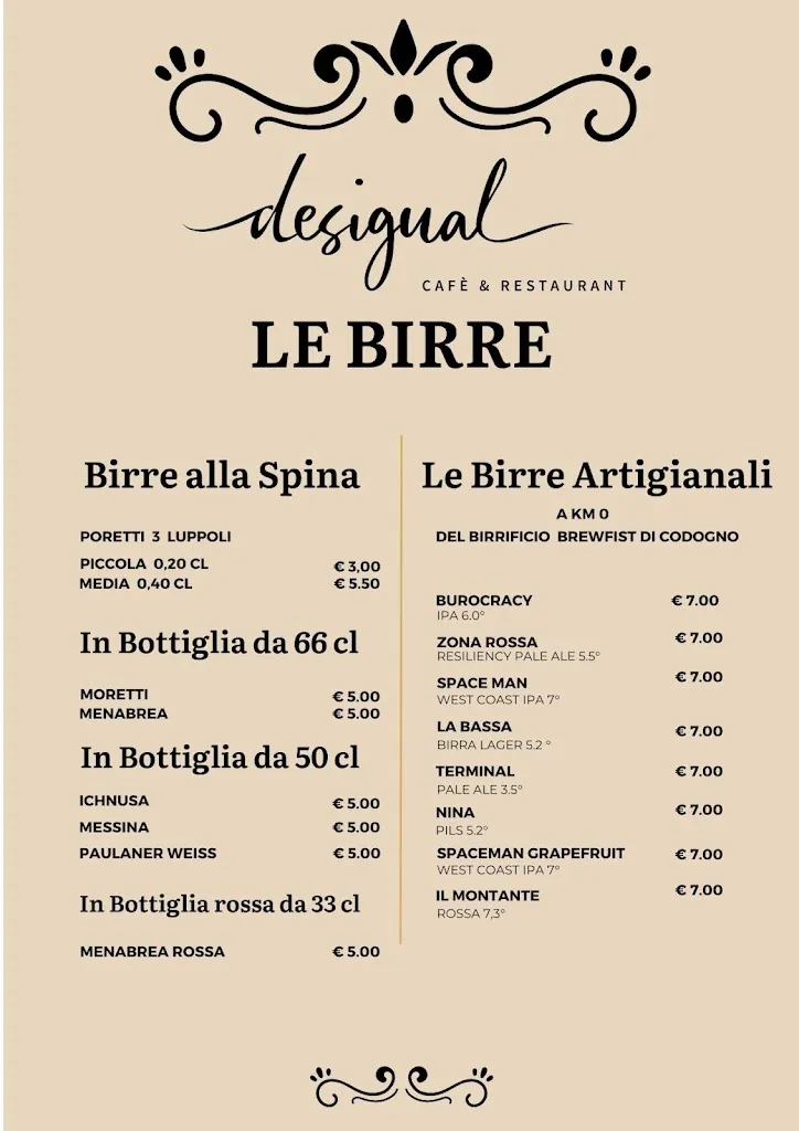 Menu_Desigual Cafè & Restaurant_Muzza di Cornegliano Laudense_image_4
