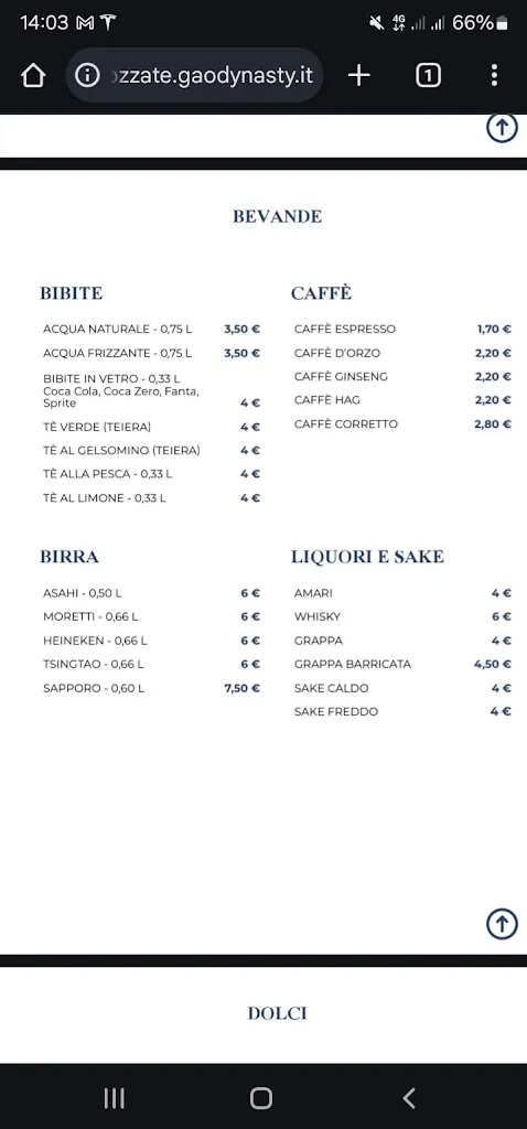 Menu_Gao Dynasty's Sushi Restaurant Mozzate_Mozzate_image_1