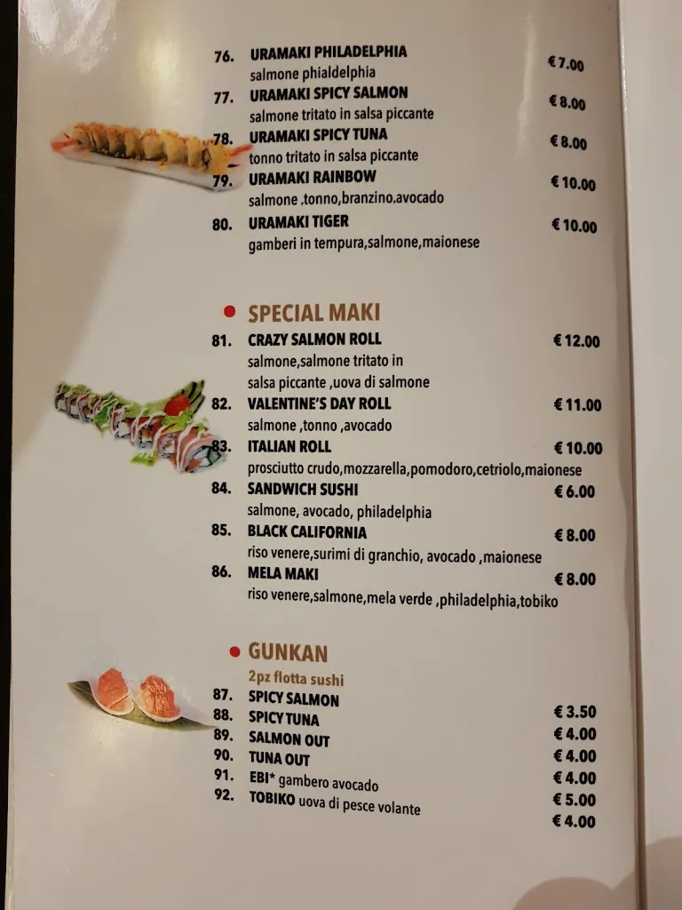Menu_Ye's Food Sushi Ye_Novegro-Tregarezzo-San Felice_image_1