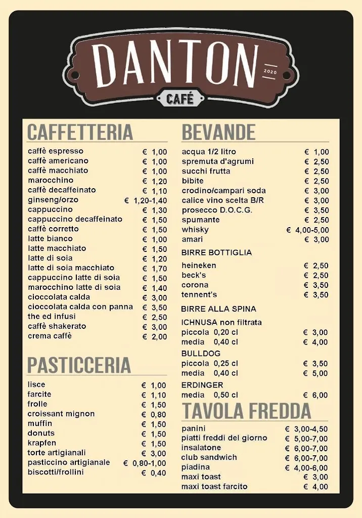 Menu_Danton cafè_Novegro-Tregarezzo-San Felice_immagine_1