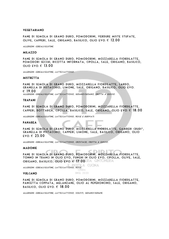 Menu_412 Cafe_Noverasco-Sporting Mirasole_image_1