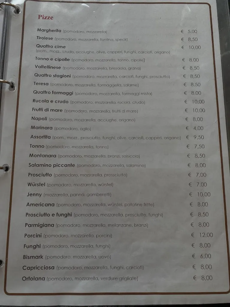 Menu_Ristorante - Pizzeria Quattro Cime_Oltre Il Colle_image_1