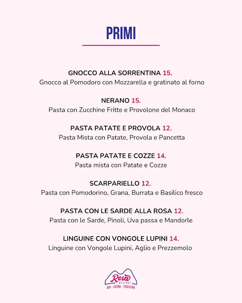 Menu_Rosa Bistrot | Ristorante Napoletano e Bar | Oggiono_Oggiono_image_1