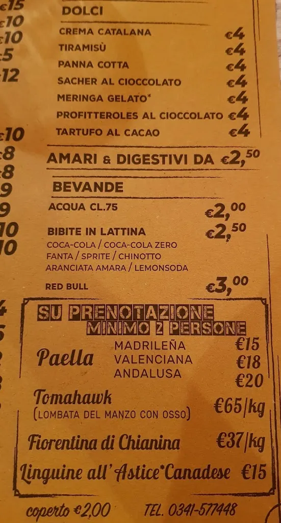 Menu_Old Station House_Oggiono_image_1