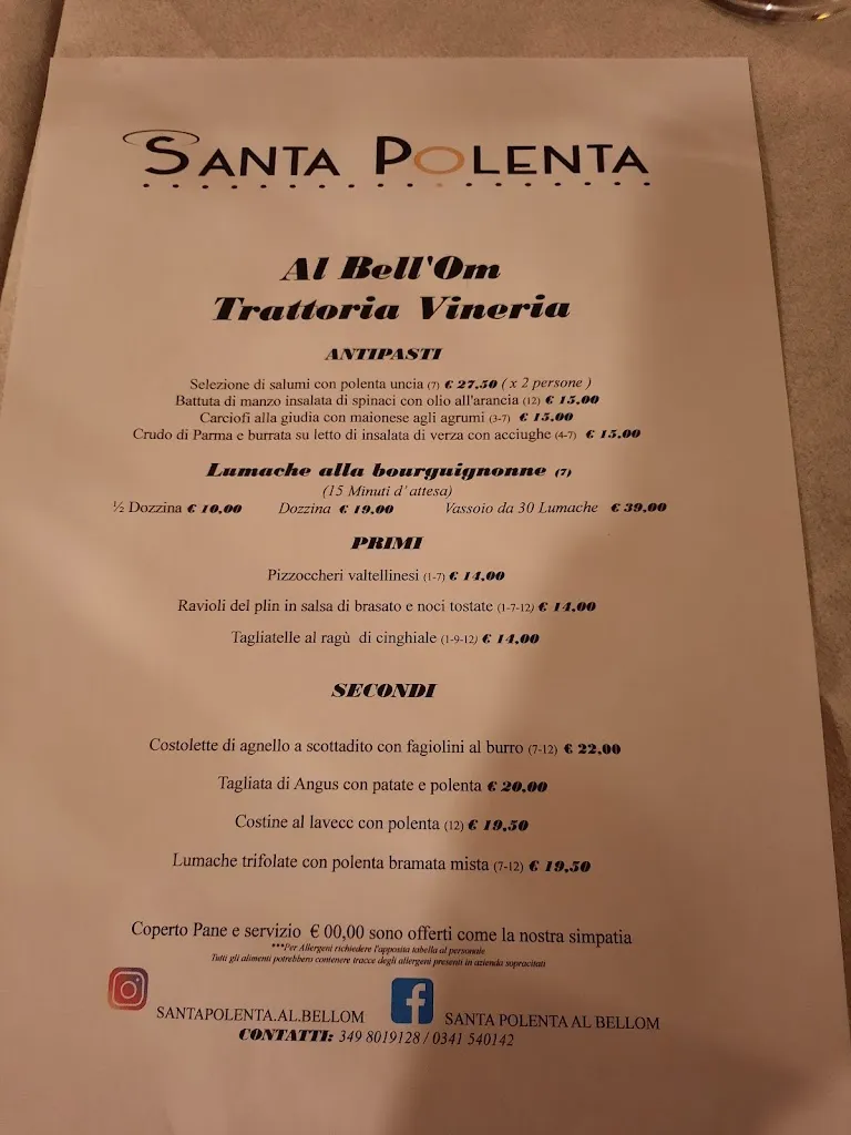 Menu_Santa Polenta al Bell'Om_Oggiono_image_2