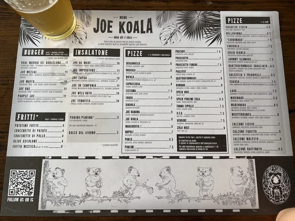 Menu_Joe Koala_Osio Sopra_image_3