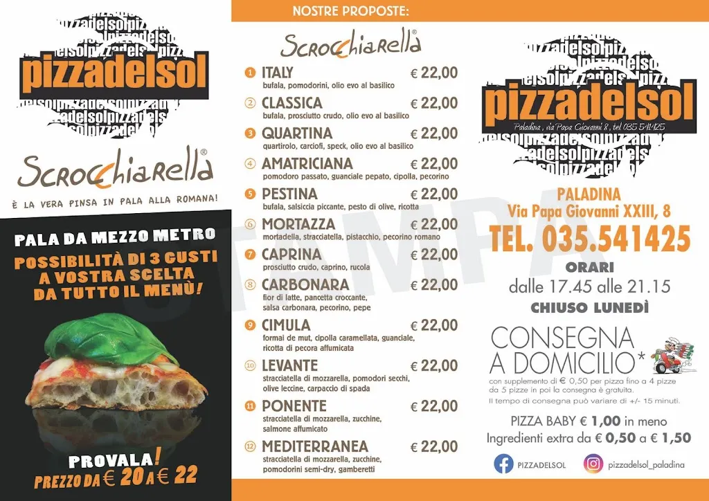 Menu_Pizza Del Sol Paladina - pizzeria d'asporto di Pirola Stefano_Paladina_image_2