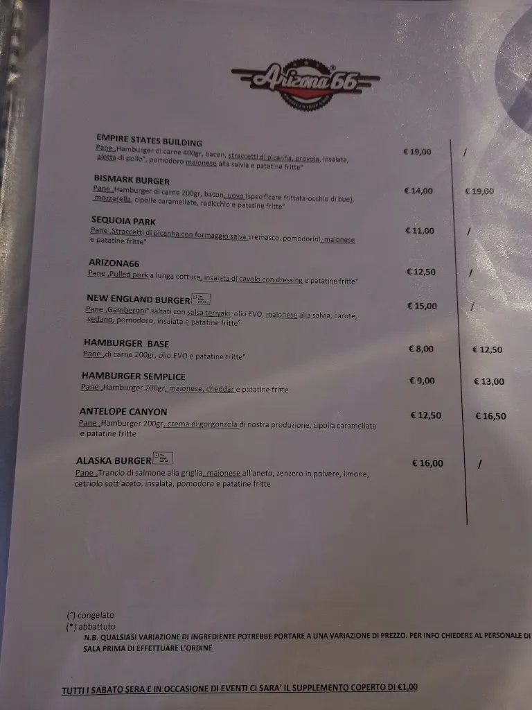 Menu_Arizona 66 - Palazzo Pignano_Palazzo Pignano_image_4