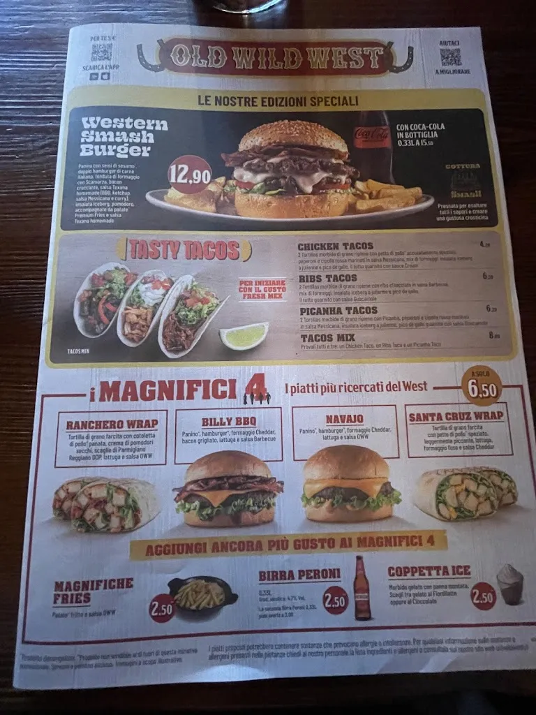 Menu_Old Wild West - Parona Movie Planet_Parona_image_4