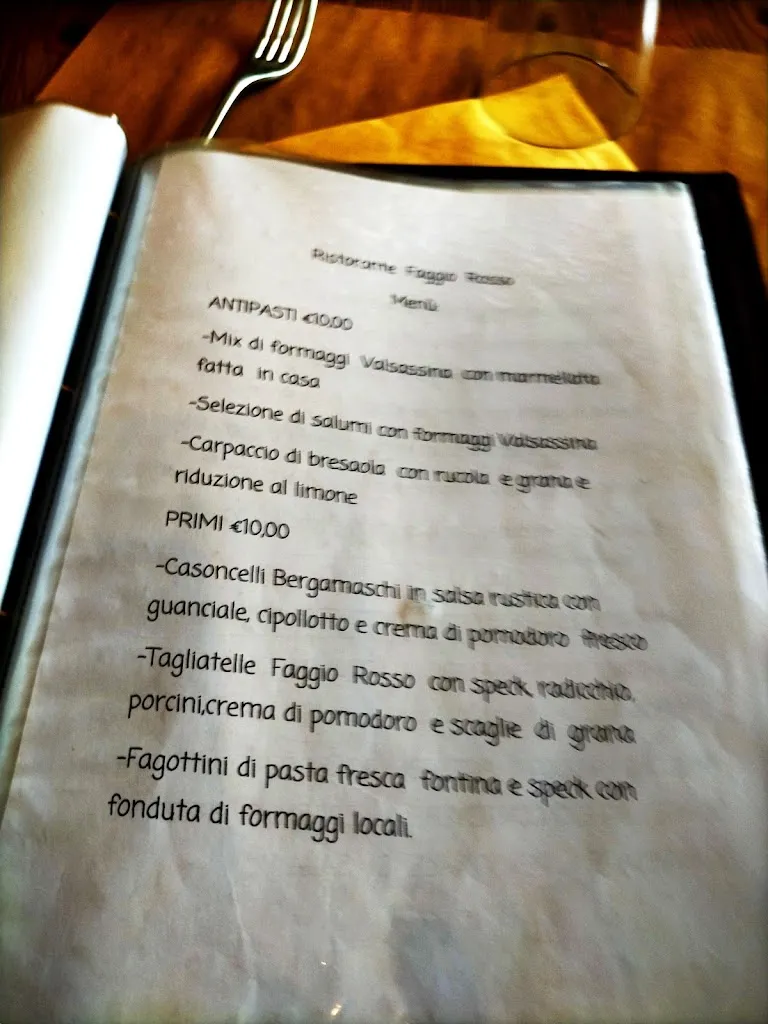 Menu_Ristorante Il Faggio Rosso - Baiedo _Pasturo_image_1