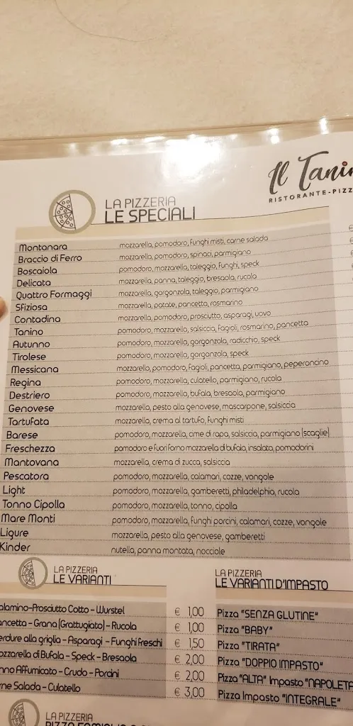 Menu_Ristorante Pizzeria Il Tanino_Pegognaga_image_3