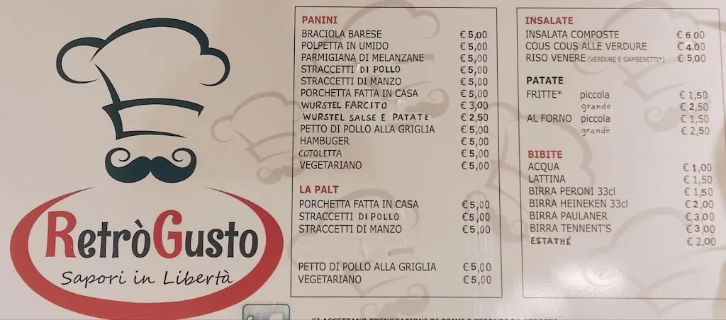 Menu_Retrò Gusto - Sapori in Libertà_Bitonto_image_1