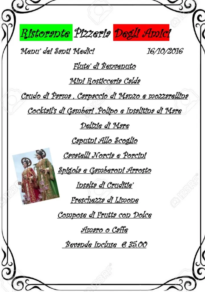 Menu_Ristorante Pizzeria Degli Amici_Bitonto_image_1