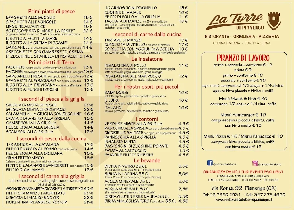 Menu_Ristorante Pizzeria La Torre_Pianengo_image_1