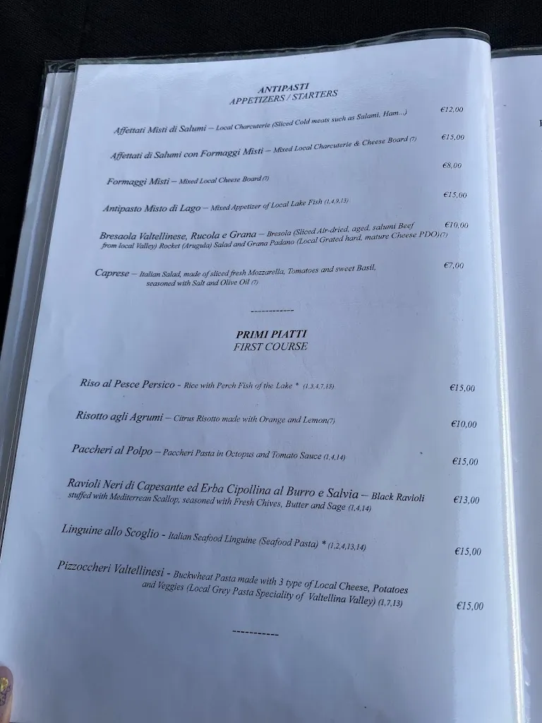 Menu_Restaurant @ La Sorgente_Plesio_immagine_4