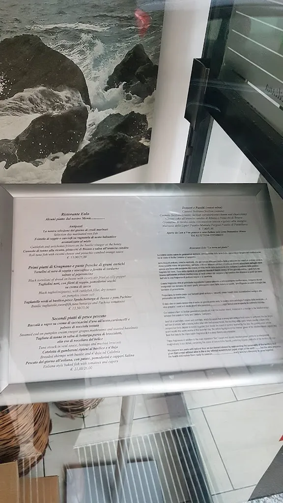 Menü_EOLO Ristorante siciliano pesce mediterraneo_Poasco-Sorigherio_Bild_3
