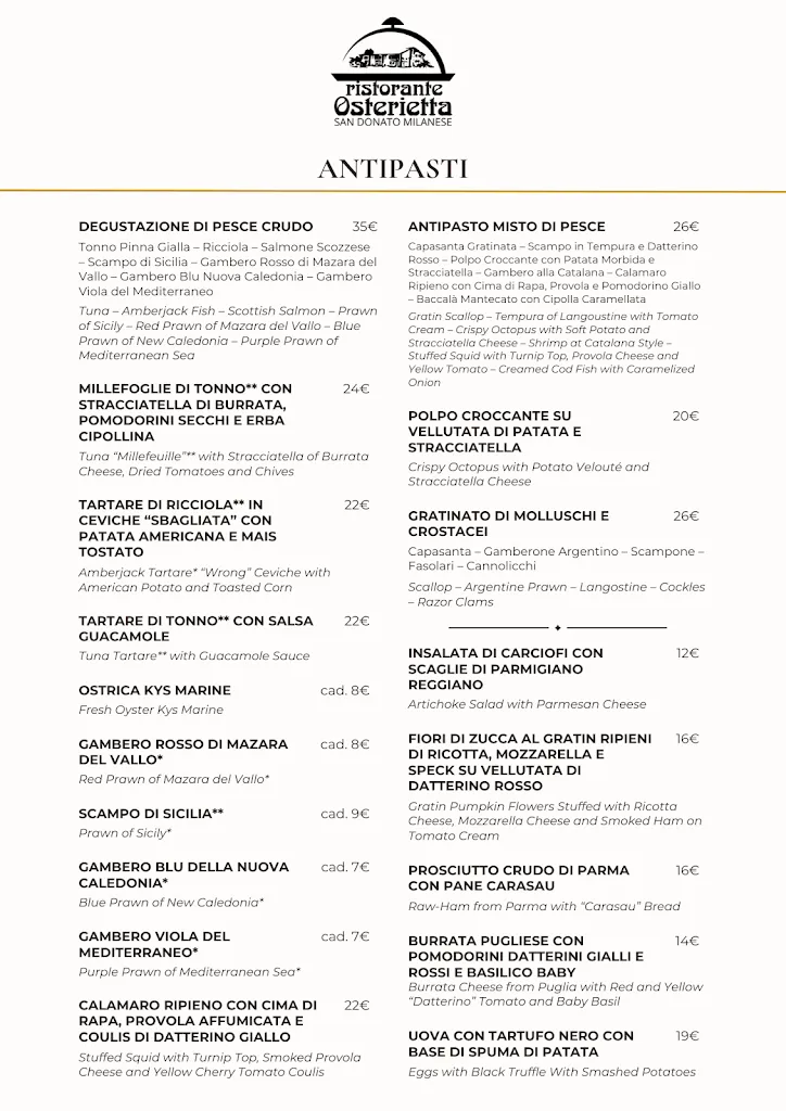 Menu_Ristorante Osterietta_Poasco-Sorigherio_image_1