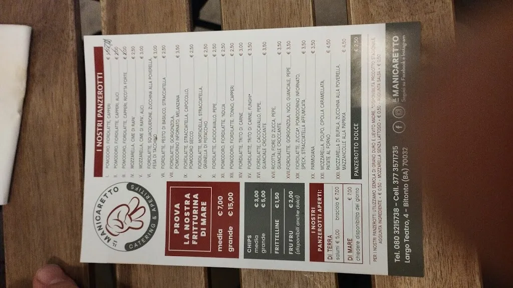 Emanuele Gigli_Il Manicaretto_Bitonto_review