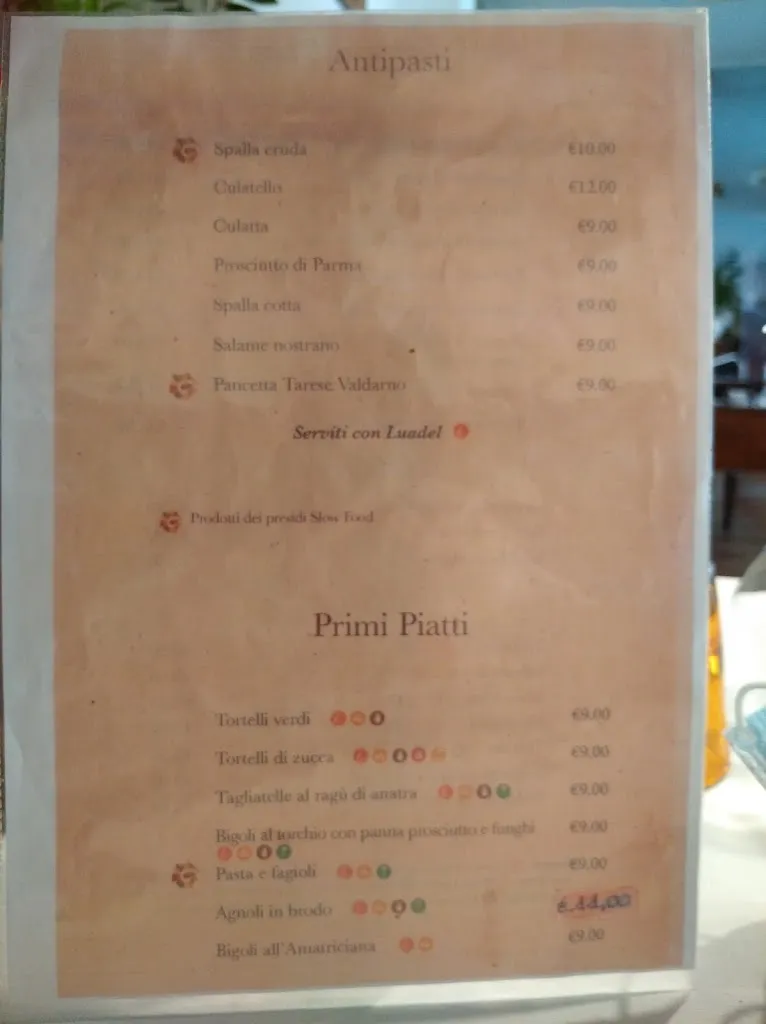 Menü_Ristorante Cavalier Saltini_Pomponesco_Bild_3