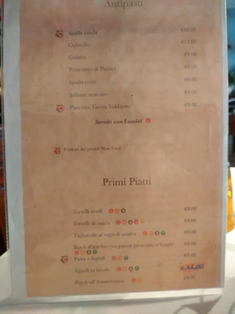 Menü_Ristorante Cavalier Saltini_Pomponesco_Bild_4