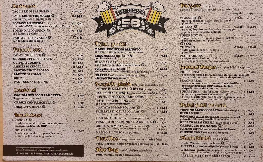 Menu_Birreria 58 Rodengo Saiano_Ponte Cingoli_image_1