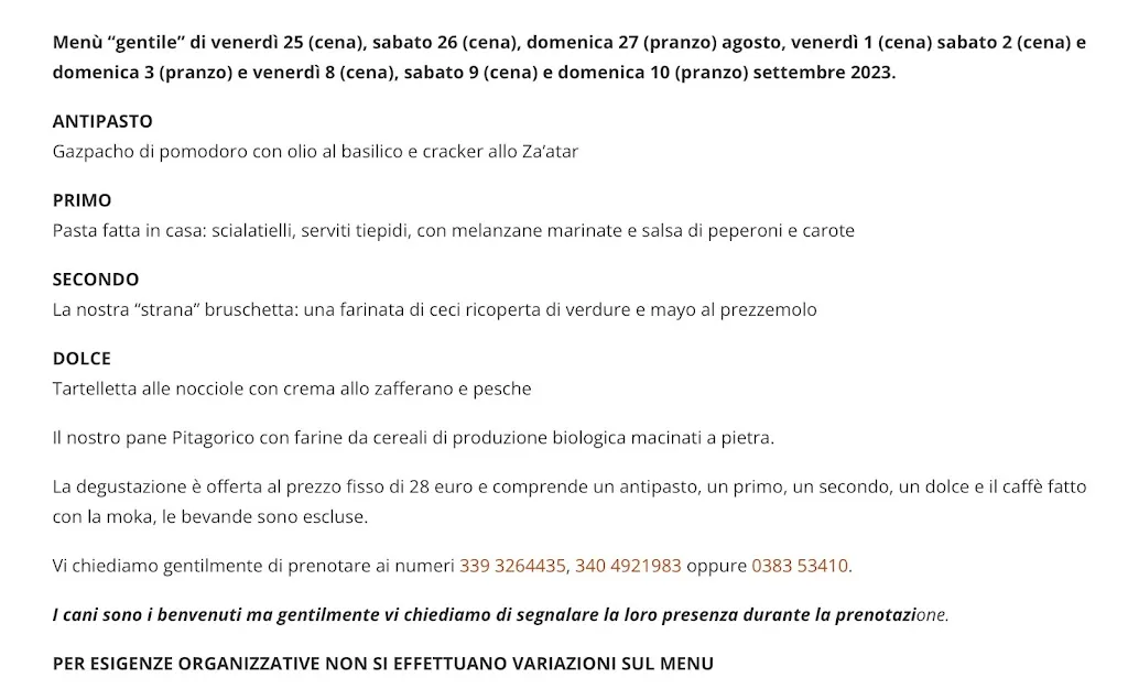 Menü_La Cena di Pitagora Locanda vegana_Ponte Nizza_Bild_3