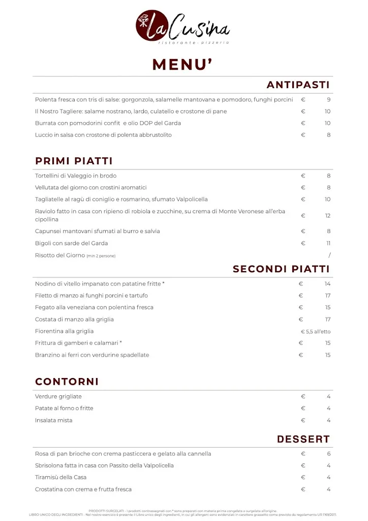 Menu_La Cusina - Ristorante Pizzeria_Ponti sul Mincio_image_3