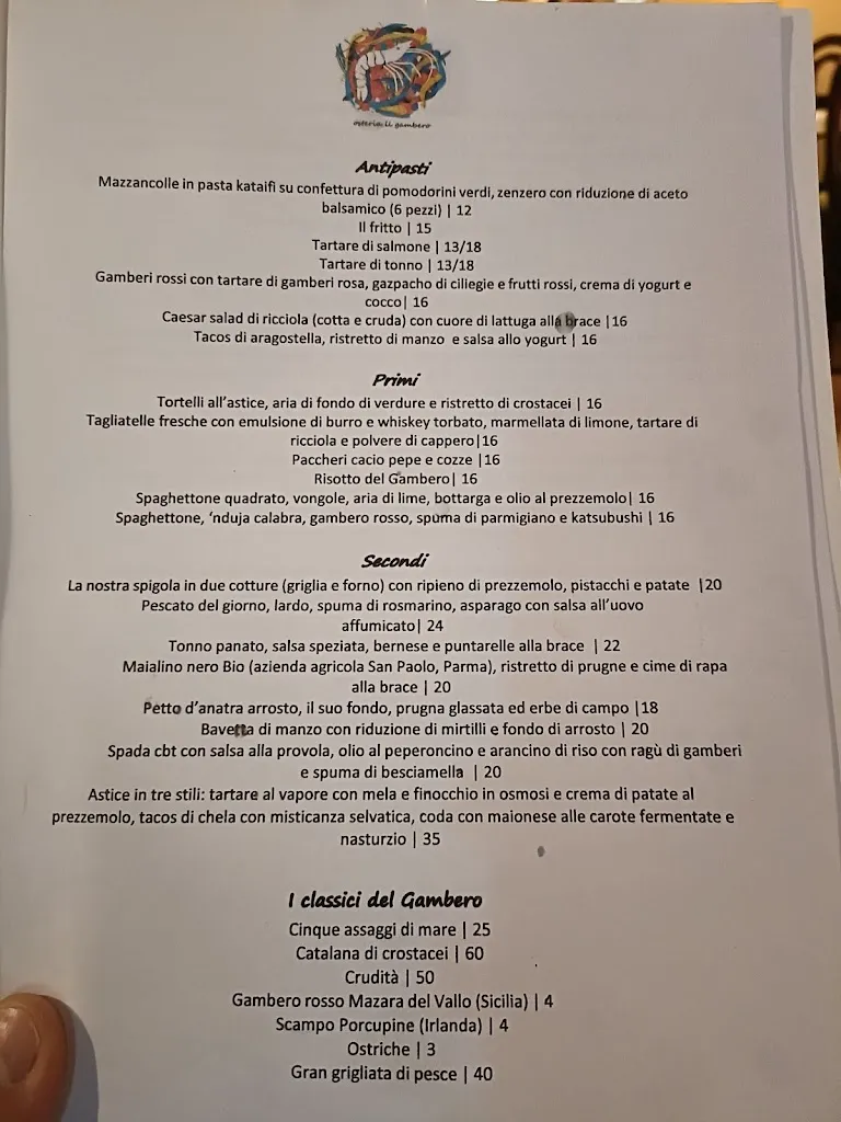 Menu_Osteria Il Gambero_Pontevico_image_1