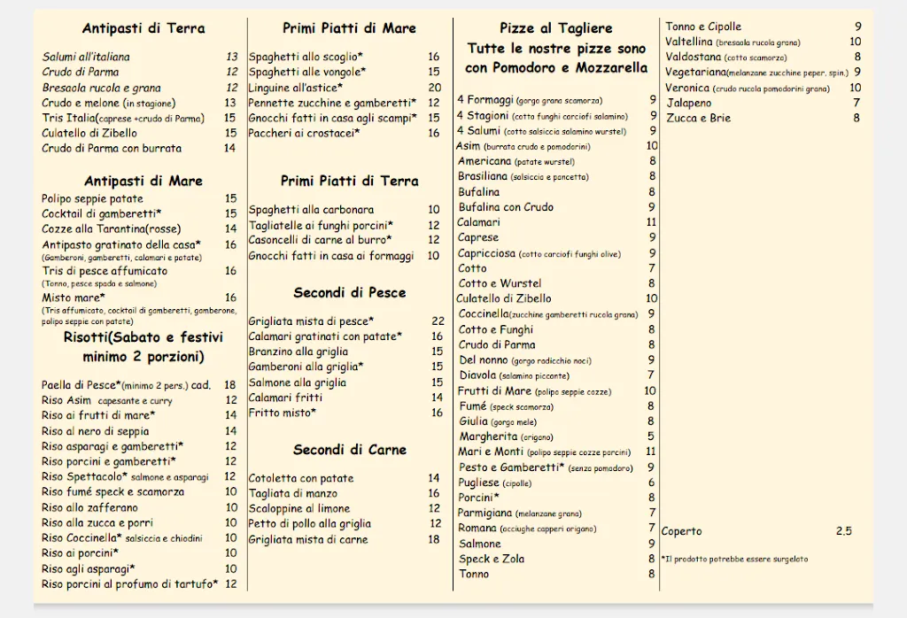 Menu_La Coccinella - Ristorante e Pizzeria_Pontevico_image_1